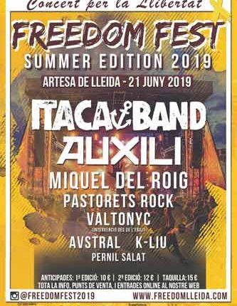21 de juny Artesa de Lleida. Segona edició Freedom Festival