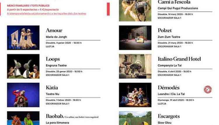 LaTemporada Lleida programa fins al maig 9 espectacles familiars i per a tots els públics