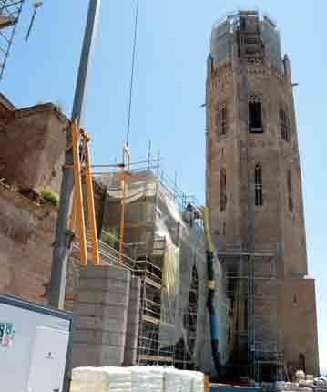 La Seu Vella de Lleida reprèn les obres de restauració després de més de dos mesos aturades