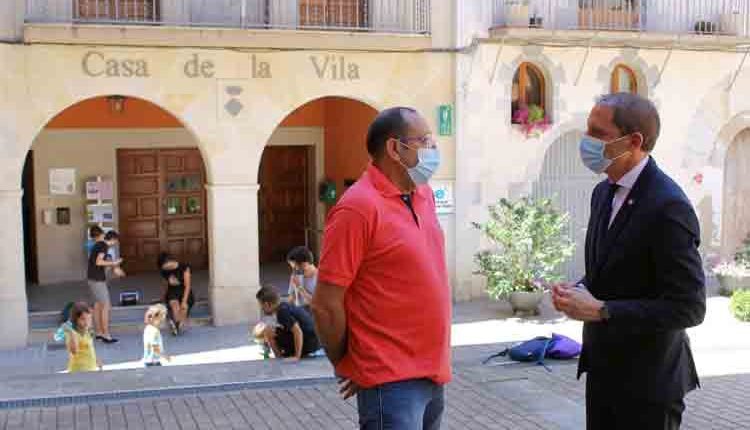 Visita del subdelegat del Govern a Lleida, José Crespín, a l’Acadèmia General Bàsica de Suboficials (AGBS) de Talarn