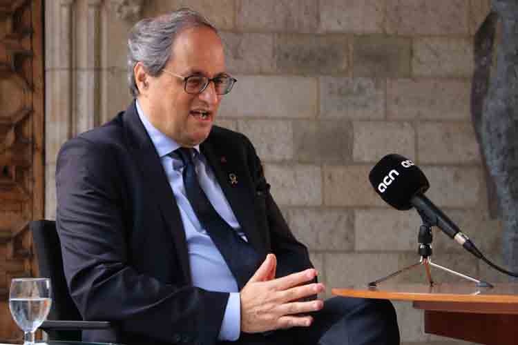 Torra anirà el 17-S al Suprem per "mirar els magistrats a la cara" mentre el jutgen i Joan Carles I "corre fugat"