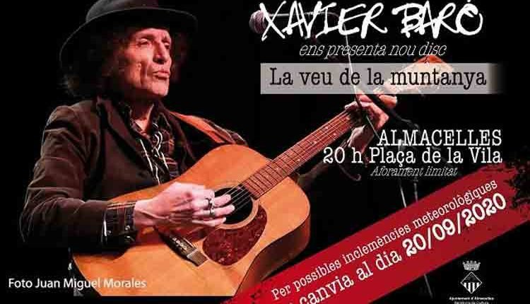 ALMACELLES. Xavier Baró en concert. Presentació del nou disc 'La veu de la muntanya'