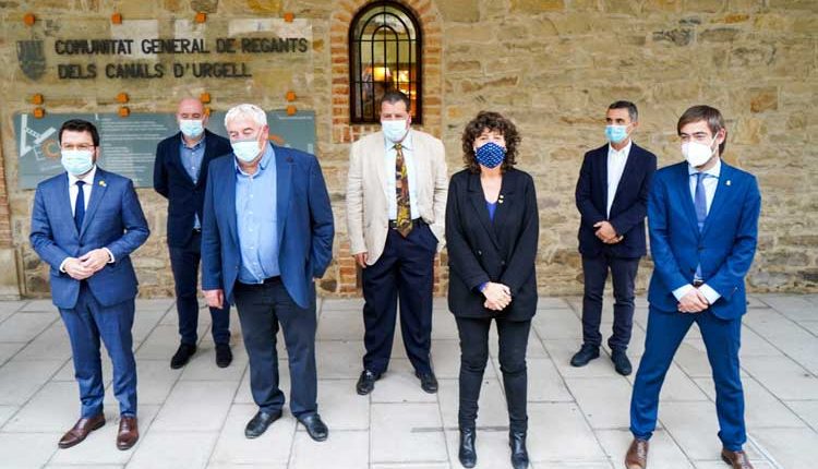 El Govern presenta el projecte de modernització del reg dels Canals d'Urgell, que suposarà una inversió d'uns 1.350M€