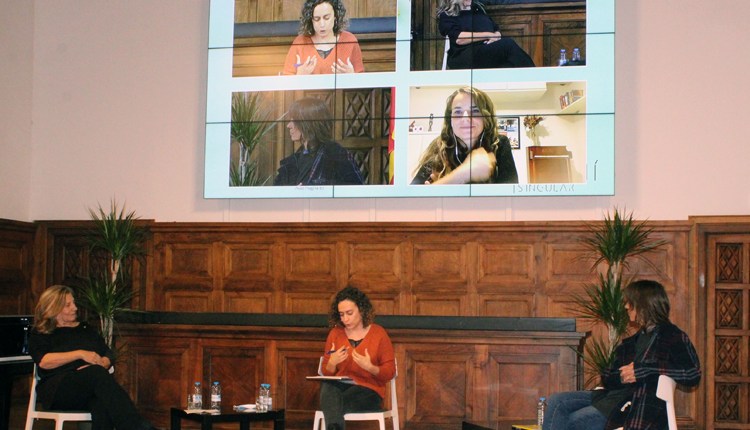 Lídia Pujol, Lara Díaz Quintanilla i Isona Passola reflexionen sobre art i imatge en la segona sessió de la lliçó inaugural de l’IEI