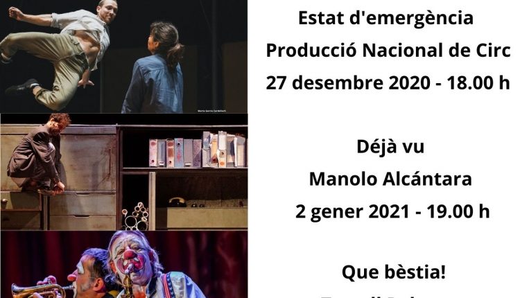 El Teatre de la Llotja acull tres grans espectacles de circ