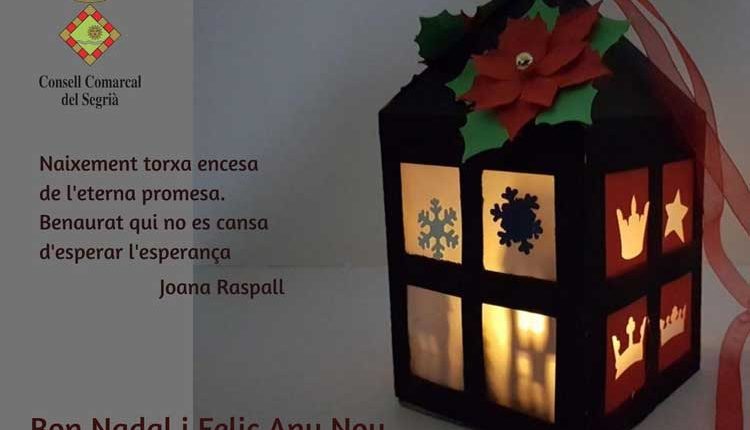 FELICITACIÓ NADAL. Consell Comarcal del Segrià.