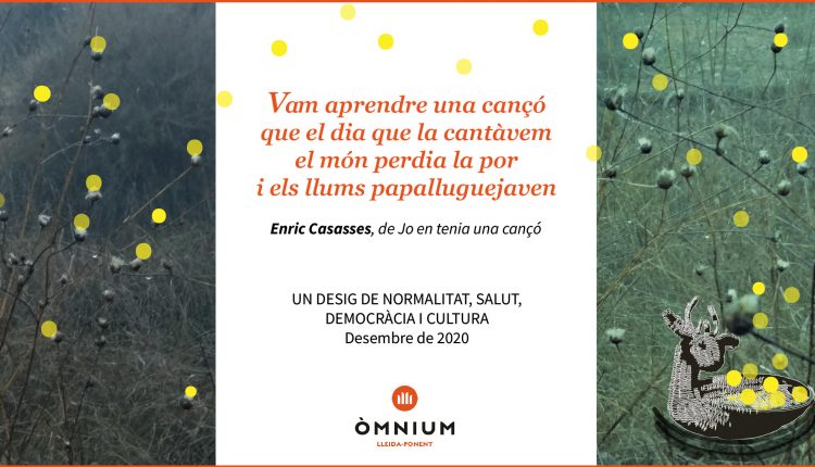 FELICITACIÓ NADAL. ÒMNIUM LLEIDA-PONENT