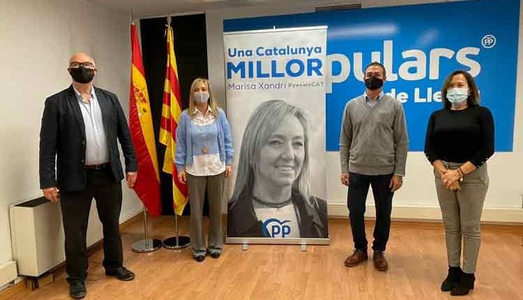 Marisa Xandri encapçala la llista del PP Lleida a les eleccions al Parlament del pròxim 14 de febrer, amb l'objectiu de recuperar l'escó per les terres de Lleida.