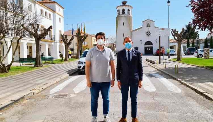 José Crespín. Visita i reunions amb alcalde Gimenells i presidenta EMD de Pla de la Font