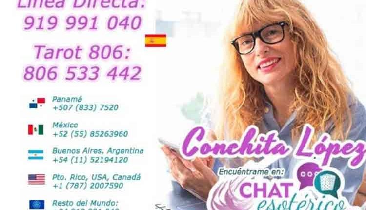 Vidente natural sin gabinete y sin cartas – tarotista y Vidente Conchita López Tarot opiniones teléfono