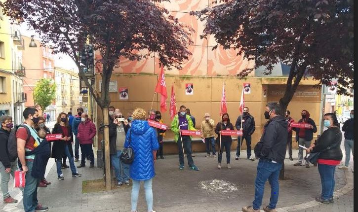 Acte 1 de maig. Lleida. Intersindical Ponent