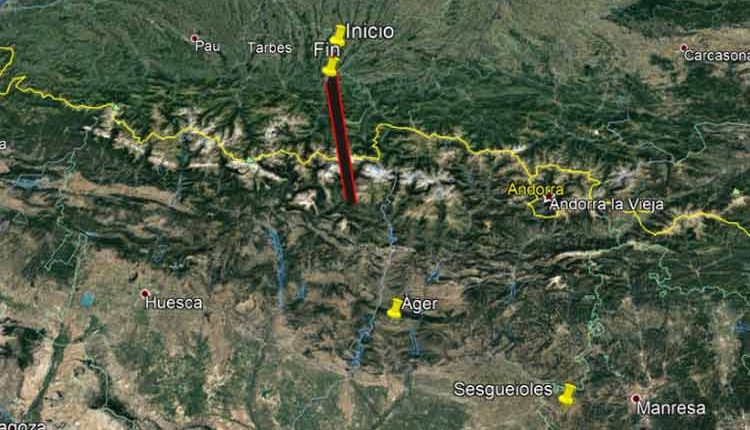 Bòlid brillant sobre el nord d'Osca
