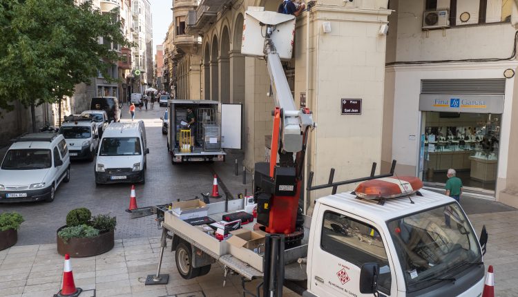 La Paeria renova la xarxa de videovigilància de l’Eix Comercial