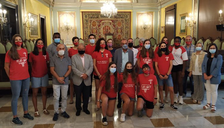 Recepció al Club de Bàsquet Lleida amb motiu de l’ascens a Lliga Femenina 2