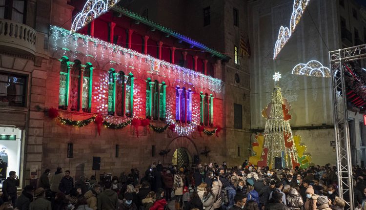 Lleida engega la il·luminació nadalenca dels seus carrers