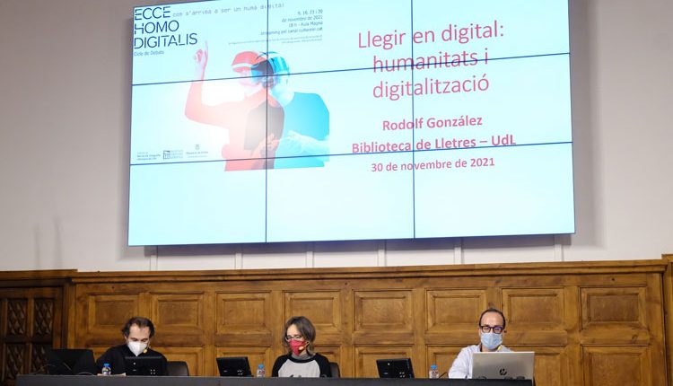 Gemma Caballer i Rodolf González tanquen el cicle d’Humanitats Digitals de l’IEI debatent sobre ‘Llegir en digital’