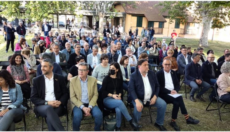 Oriol Junqueras intervé a la presentació de Miquel Pueyo com a candidat a les eleccions municipals 2023