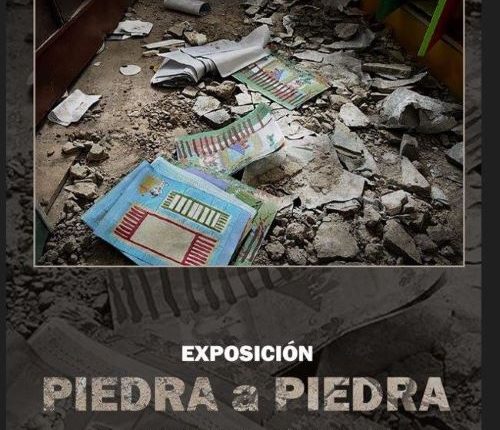 La ONG Global Humanitaria presenta en Madrid la exposición “Piedra a Piedra” sobre el impacto de la guerra de Ucrania en la educación