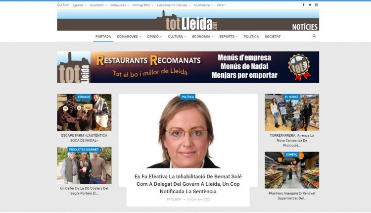El “més clicat” ahir 5 de desembre a totlleida.cat NOTÍCIES. Diari digital de proximitat. Informació de confiança.