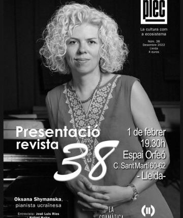 PLEC. Presentació  revista 38 a l'Espai Orfeó. 1 de febrer.